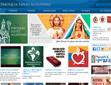 Tablet Screenshot of paroquiasantoagostinhorj.com.br